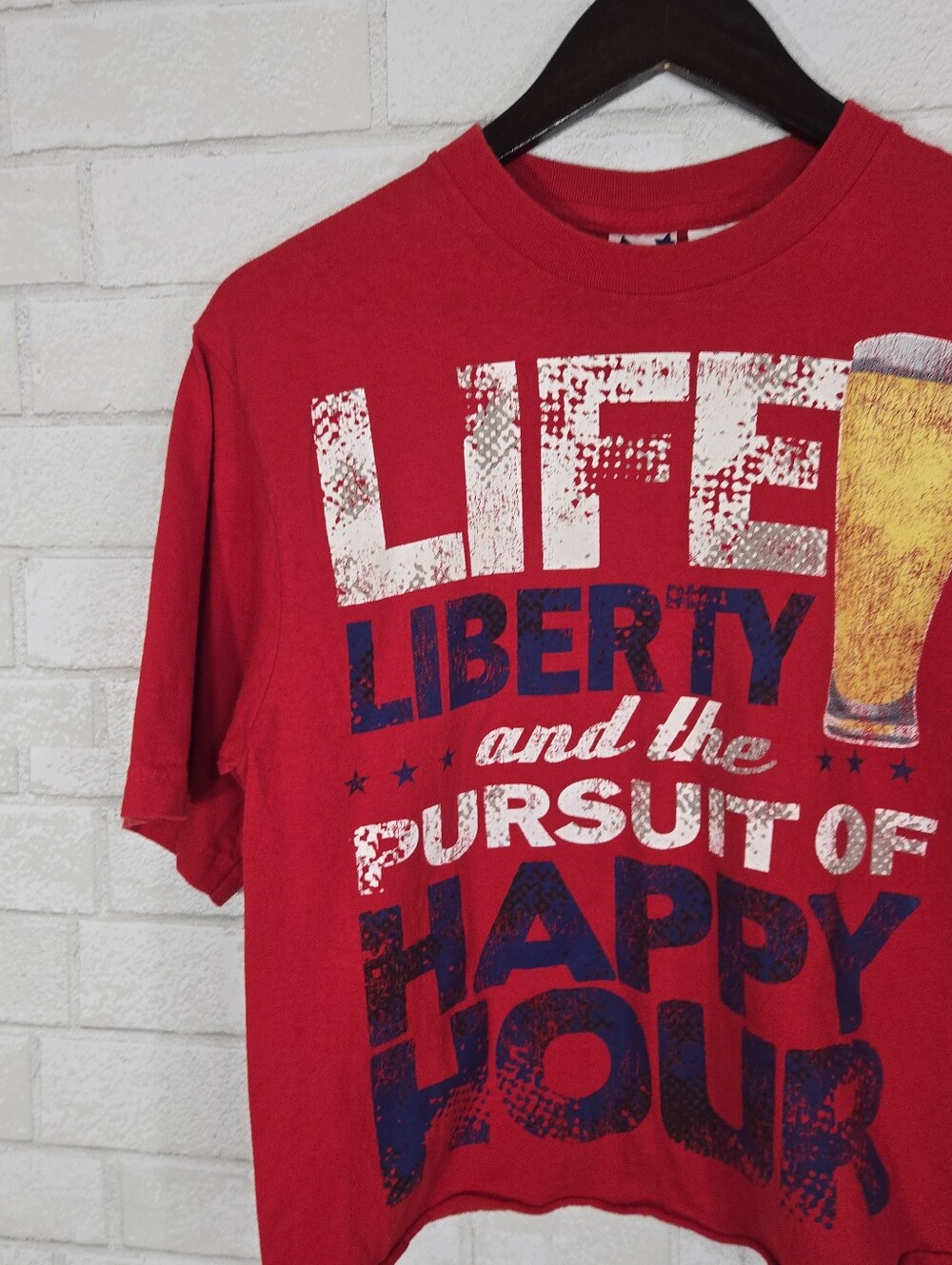 Life Liberty and  the Pursuit of Happy Hour tee - Picture 3 of 10
